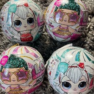 NEW UNOPENED LOL SURPRISE DOLLS FOR CHILDREN HOLIDAY PRESENT SERIES!4PC!!